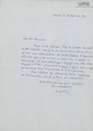 Carta manuscrita de Robert Lafont a Bernard Lesfargues