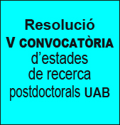 Resoluci 5a convocatria UAB d'estades de recerca postdoctorals