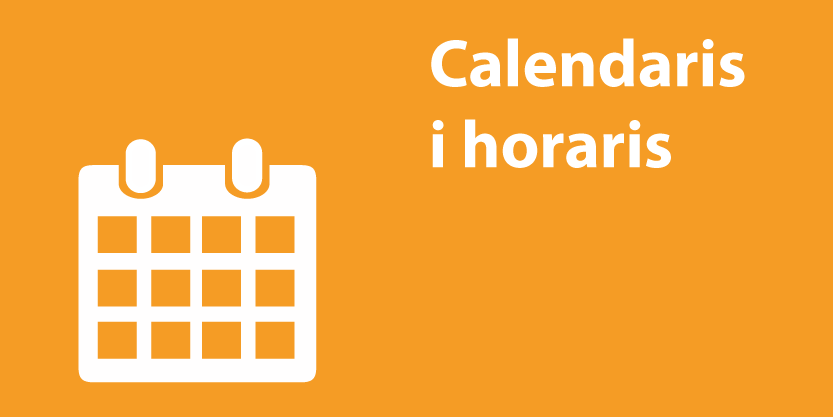 Calendaris i Horaris