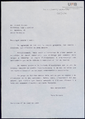 Carta mecanografiada de Pere Calders a Vicent Alonso