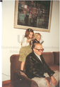 Fotografia d'en Pere Calders amb Diana i Marcel Coromines Calders