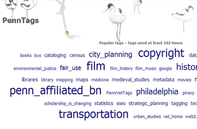 Figura 7. Tags de la biblioteca de la universidad de Pennsylvania