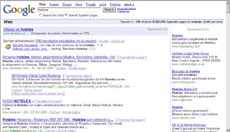 Figura 2: Tr&aacute;fico a una p&aacute;gina web