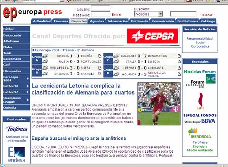 Figura 4. P&aacute;gina web de Europa Press