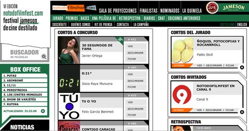 Figura 1. Portal de Notodofilmfest.com