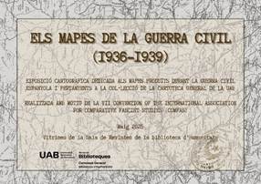 Cartell de l’exposició “Els mapes de la Guerra Civil (1939-1939)”
