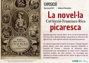Cartell de l’exposició “La novel·la picaresca (Col·lecció Francisco Rico)”