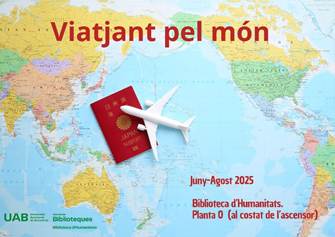 Cartell de l’exposició “Viatjant pel món”