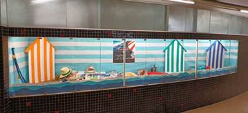 Fotografia panoràmica de l’exposició “Infla’t de Ciència”