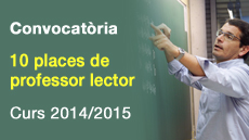 Deu places convocades per professor lector