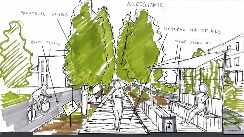 Ilustración para el proyecto “El Bosc Glial” (Fuente: Bianka Łomnicka)