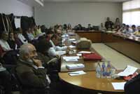 participants reunits en un congr&eacute;s