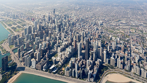 La ciutat de Chicago, capital de l'estat d'Illinois (EUA), va experimentar un gran creixement durant la segona metitat del s.XIX.