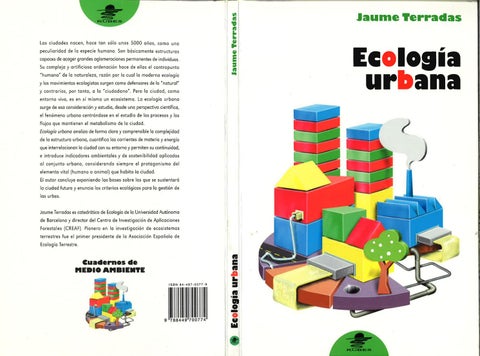 "Ecología Urbana" publication cover image