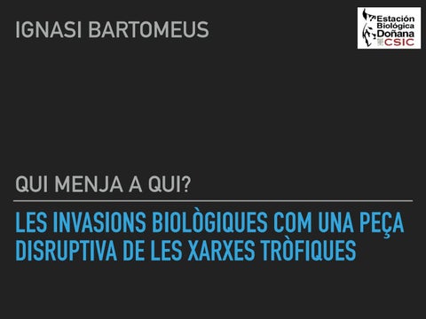 "Bartomeus invasions" publication cover image