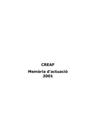 "Memoria2001" publication cover image