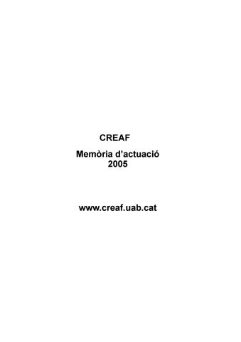 "Memoria2005" publication cover image