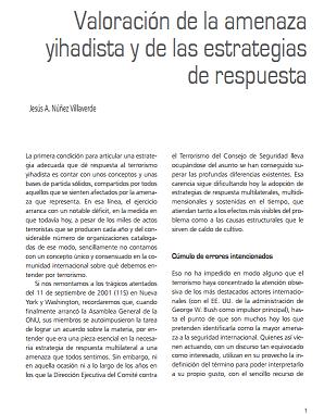 Valoración de la amenaza yihadista y de las estrategias de respuesta