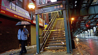 El metro de Nova York tancat davant l'arribada de l'huracà Sandy/ EFE/ Justin Lane