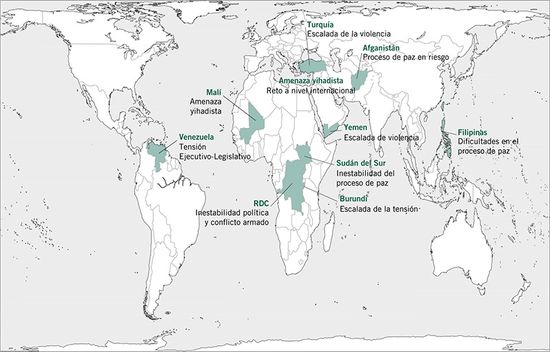 Mapa escenarios riesgo