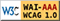 Icono de conformidad con el Nivel Triple-A, 
	de las Directrices de Accesibilidad para el 
	Contenido Web 1.0 del W3C-WAI