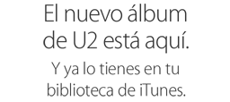 El nuevo álbum de U2 está aquí. Y ya lo tienes en tu biblioteca de iTunes.