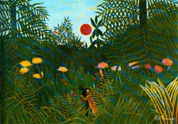 Una selva és un quadre del pintor naïf Henri Rousseau