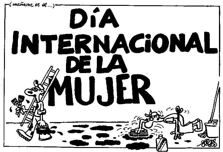Acudit gr�fic sobre el Dia Internacional de la Dona