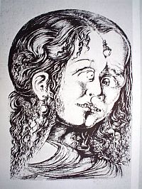 Il·lustració per a catàleg. Macbeth.
A: La vie publique de Salvador Dalí, Centre Georges Pompidour, 1979