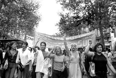 Manifestació gay, Barcelona, 1977