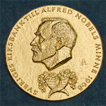 The Medal for The Sveriges Riksbank Prize in Economic Sciences in Memory of Alfred Nobel. Registered trademark of the Nobel Foundation. © ® The Nobel Foundation.