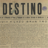 Portada del primer n�mero de 'Destino'
