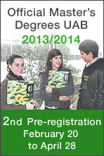 Official Master's Degrees UAB  2012/2013