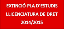 EXTINCI PLA D'ESTUDIS LLICENCIATURA 2014-2015