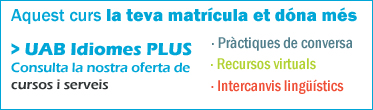 Matr�cula oberta cursos UAB Idiomes