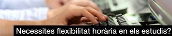 Necessites flexibilitat horria en els estudis?