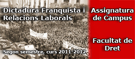 Dictadura franquista i relacions laborals