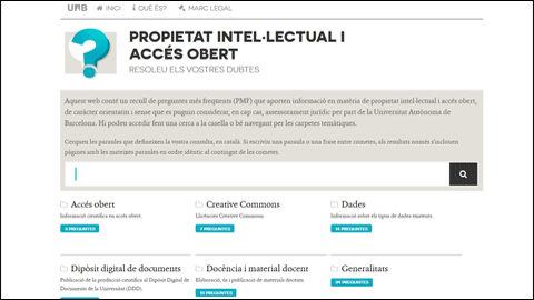 Web UAB propietat intel.lectual i accs obert