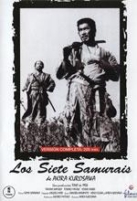 Cartell de la pel·lícula "Los siete samuráis"