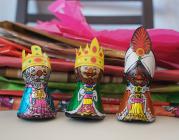 Imatge dels tres Reis Mags d'Orient de xocolata