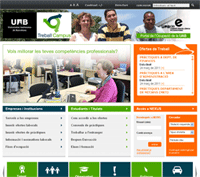 Pantalla web de Treball Campus