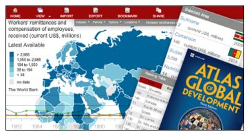 Pantalla eAtlas of Global Development
