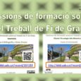 Ja teniu disponibles les presentacions sobre metodologia del Treball de Fi de Grau TFG-CTA: https://ddd.uab.cat/record/164261