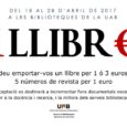 Del 18 al 28 d’abril, a la Biblioteca de Veterinària trobareu una parada amb llibres i revistes que us podreu emportar a canvi d’un donatiu. Us podreu endur: 1 llibre a [&hellip;]