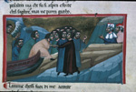 The souls disembark; Casella approaches Dante