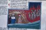 Purgatory: Dante observes the lustful